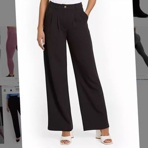 Black Straight Leg Slack Pant
